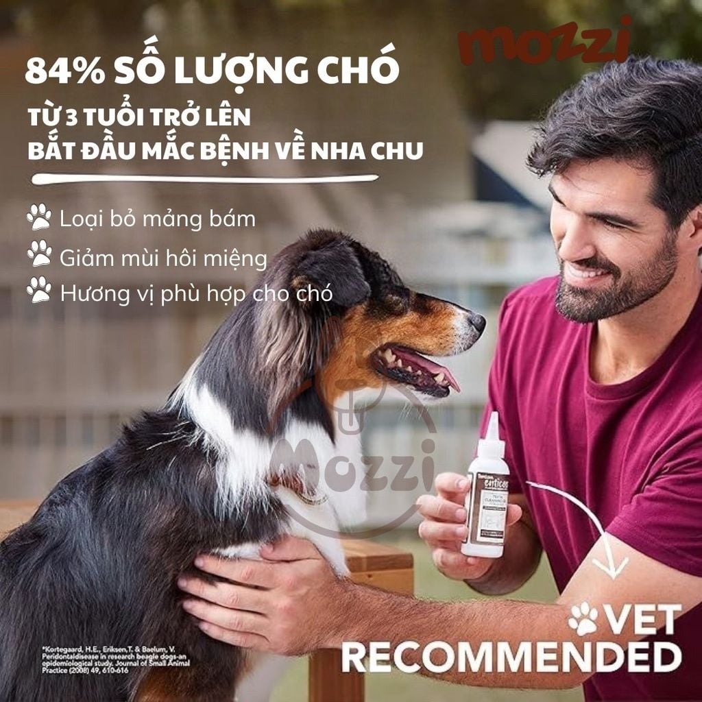 Gel vệ sinh răng miệng Tropiclean Enticers cho chó mèo