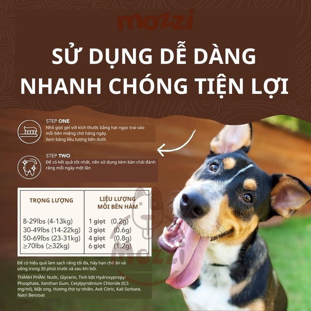 Gel vệ sinh răng miệng Tropiclean Enticers cho chó mèo