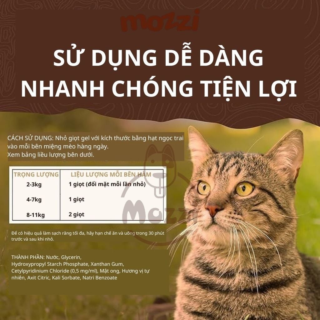 Gel vệ sinh răng miệng Tropiclean Enticers cho chó mèo