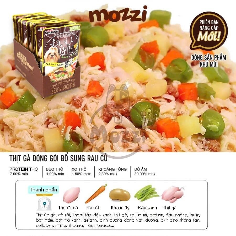 Pate cho chó Doggyman Thịt gà đóng gói