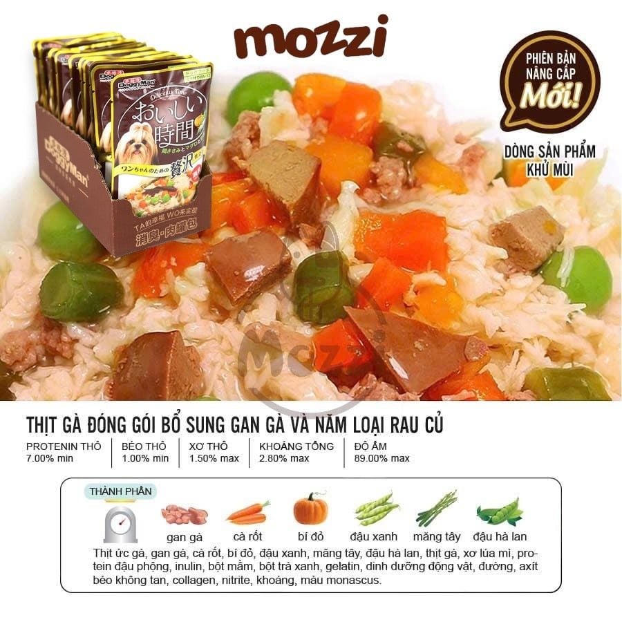 Pate cho chó Doggyman Thịt gà đóng gói