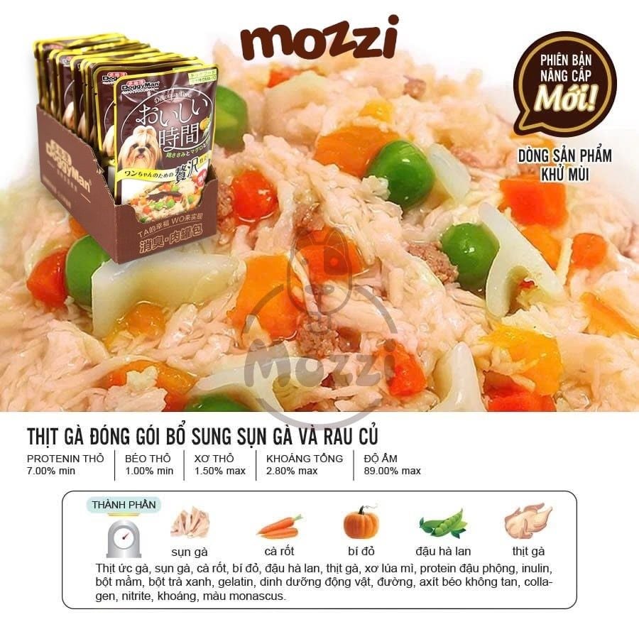 Pate cho chó Doggyman Thịt gà đóng gói