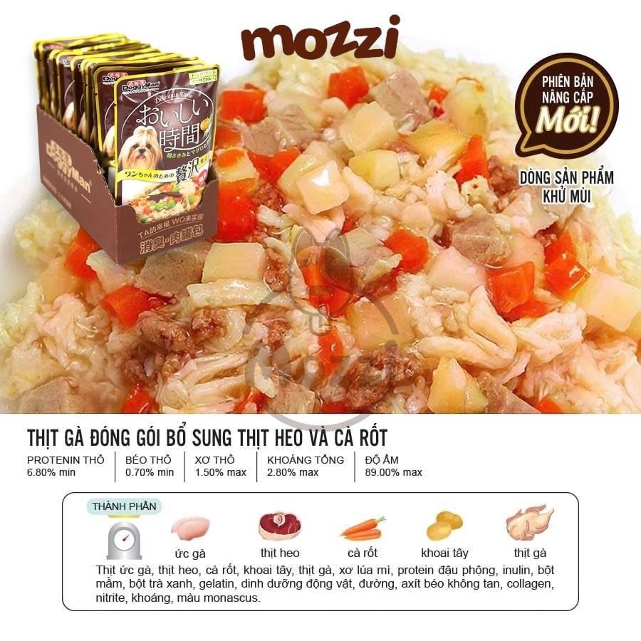 Pate cho chó Doggyman Thịt gà đóng gói