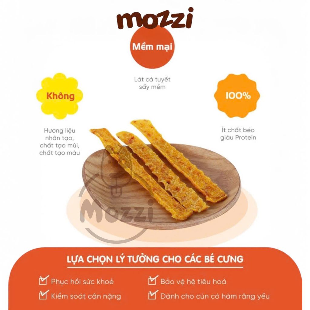 Snack cho chó Natural Core Thanh Cá Tuyết sấy gói 30g