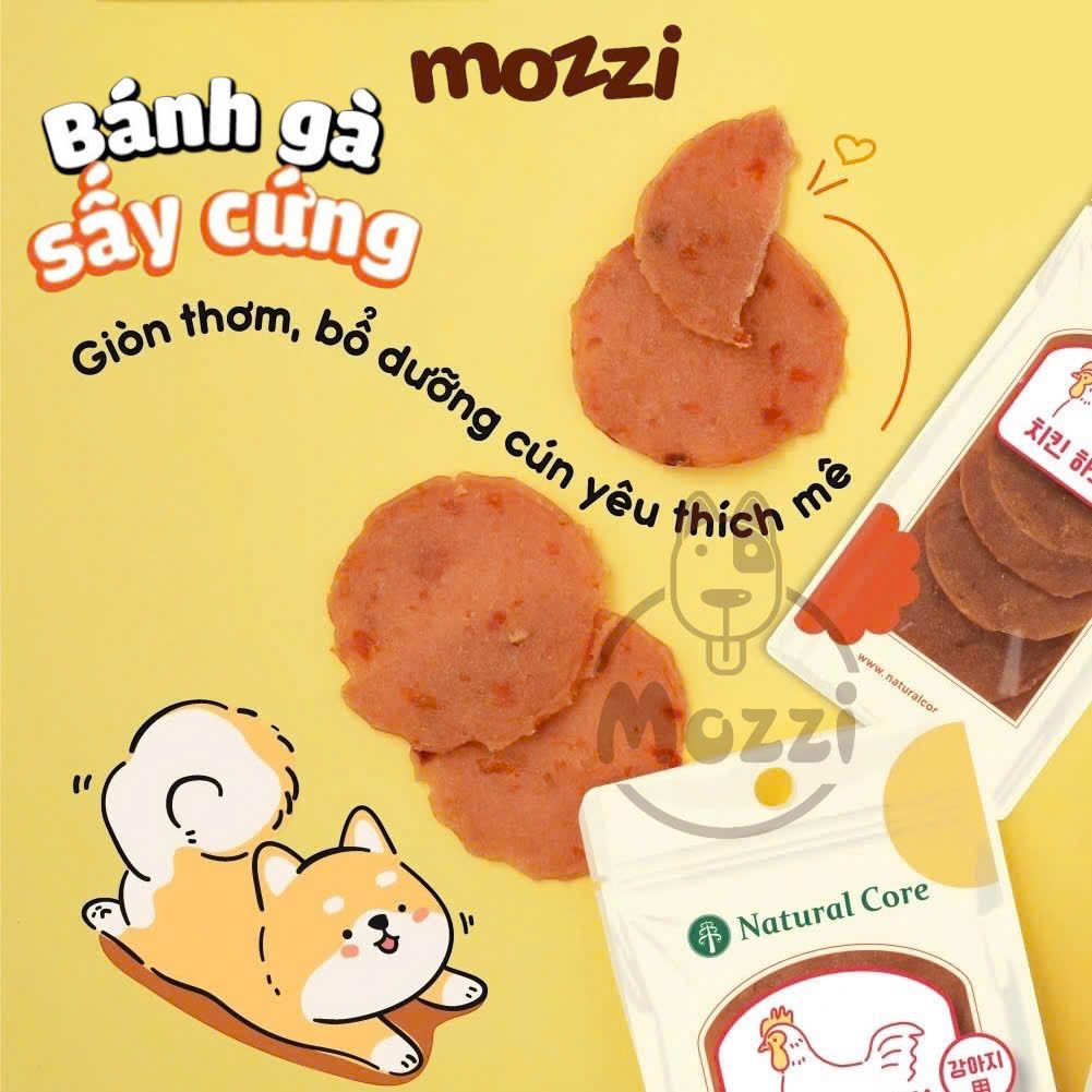 Snack cho chó Natural Core Bánh Gà Vịt Cá tuyết sấy cứng gói 40g