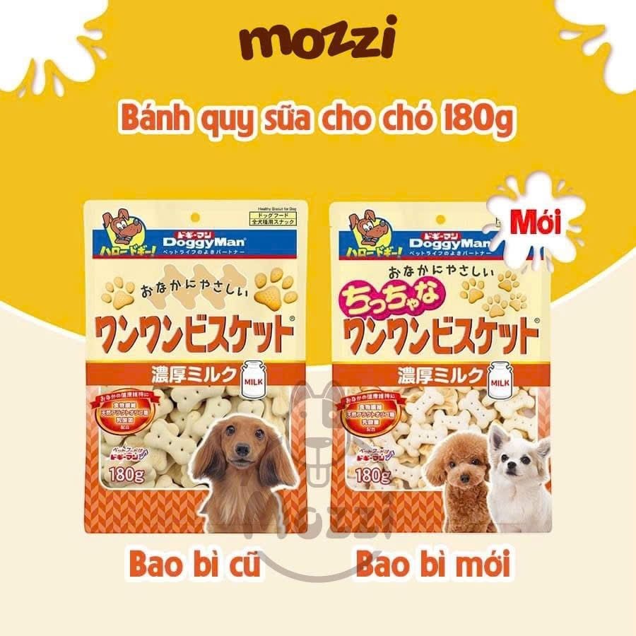 Snack cho chó Bánh quy DoggyMan vị sữa và rau củ