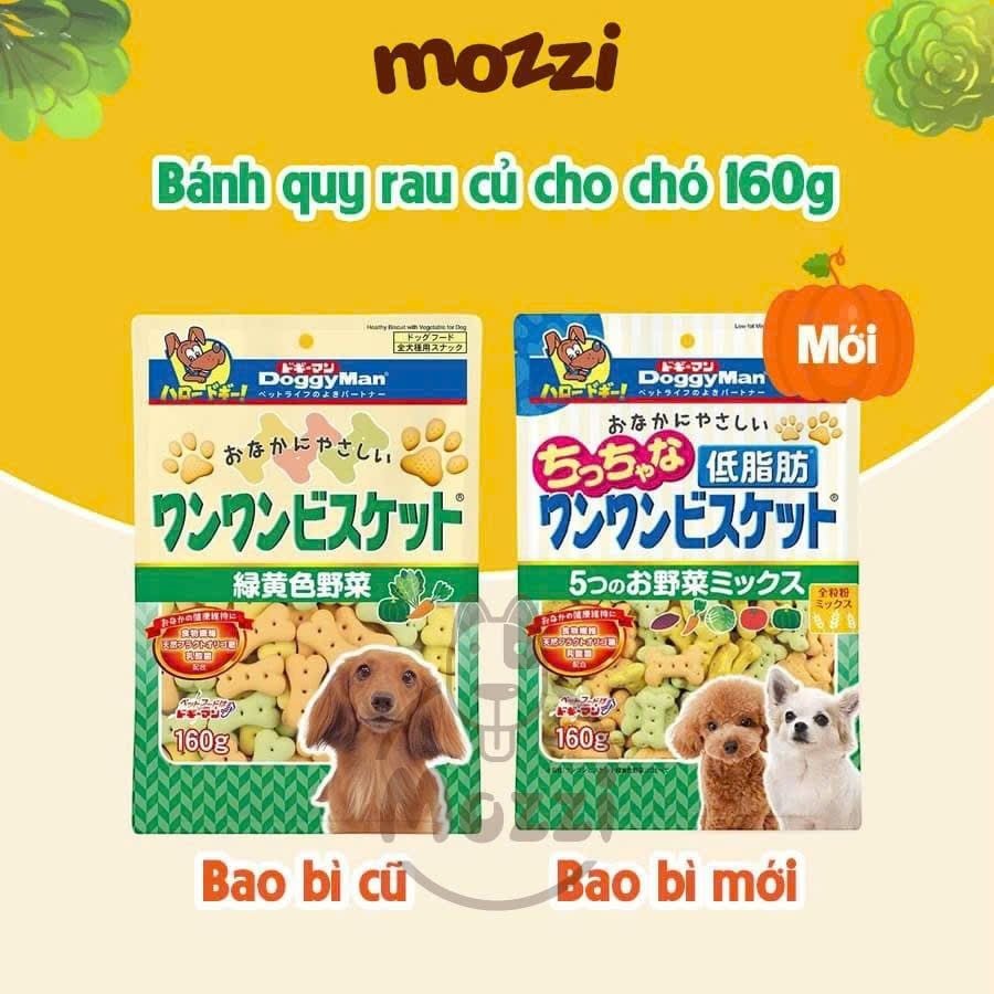 Snack cho chó Bánh quy DoggyMan vị sữa và rau củ