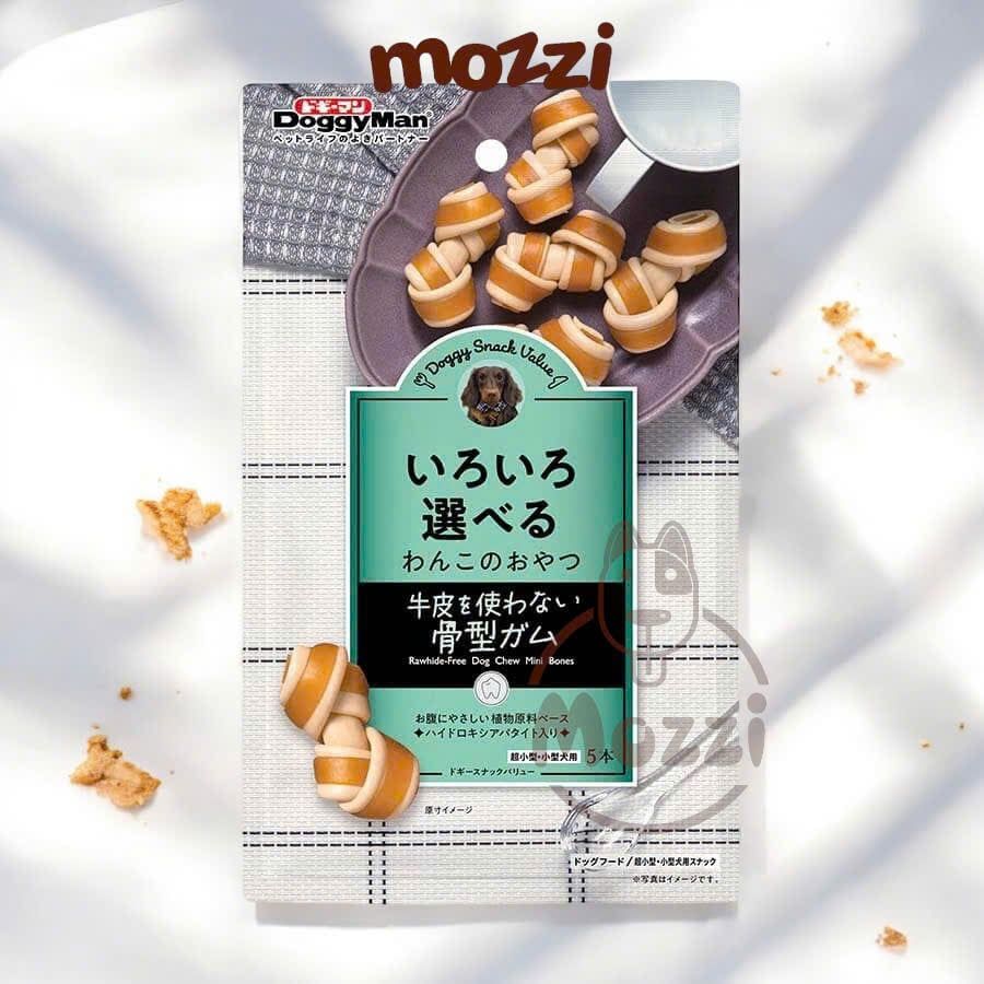Snack cho chó Xương nơ gặm DoggyMan hương gà và sữa