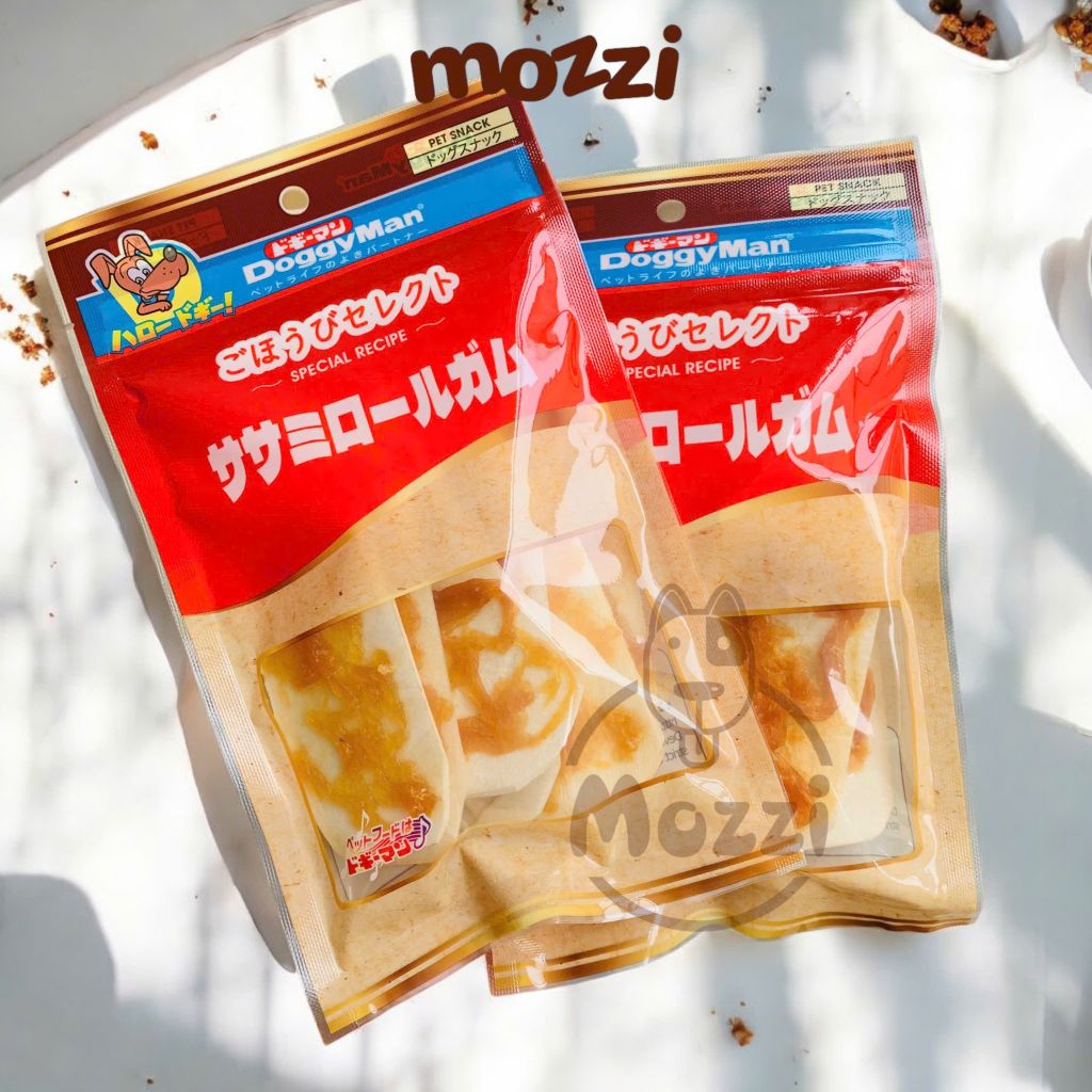 Snack cho chó DoggyMan Bánh xương Donut da bò phủ kẹp cuốn thịt gà