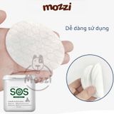  Khăn ướt lau sạch mắt và tai SOS nha đam Hộp 100 miếng cho chó mèo 