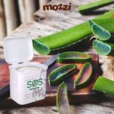  Khăn ướt lau sạch mắt và tai SOS nha đam Hộp 100 miếng cho chó mèo 