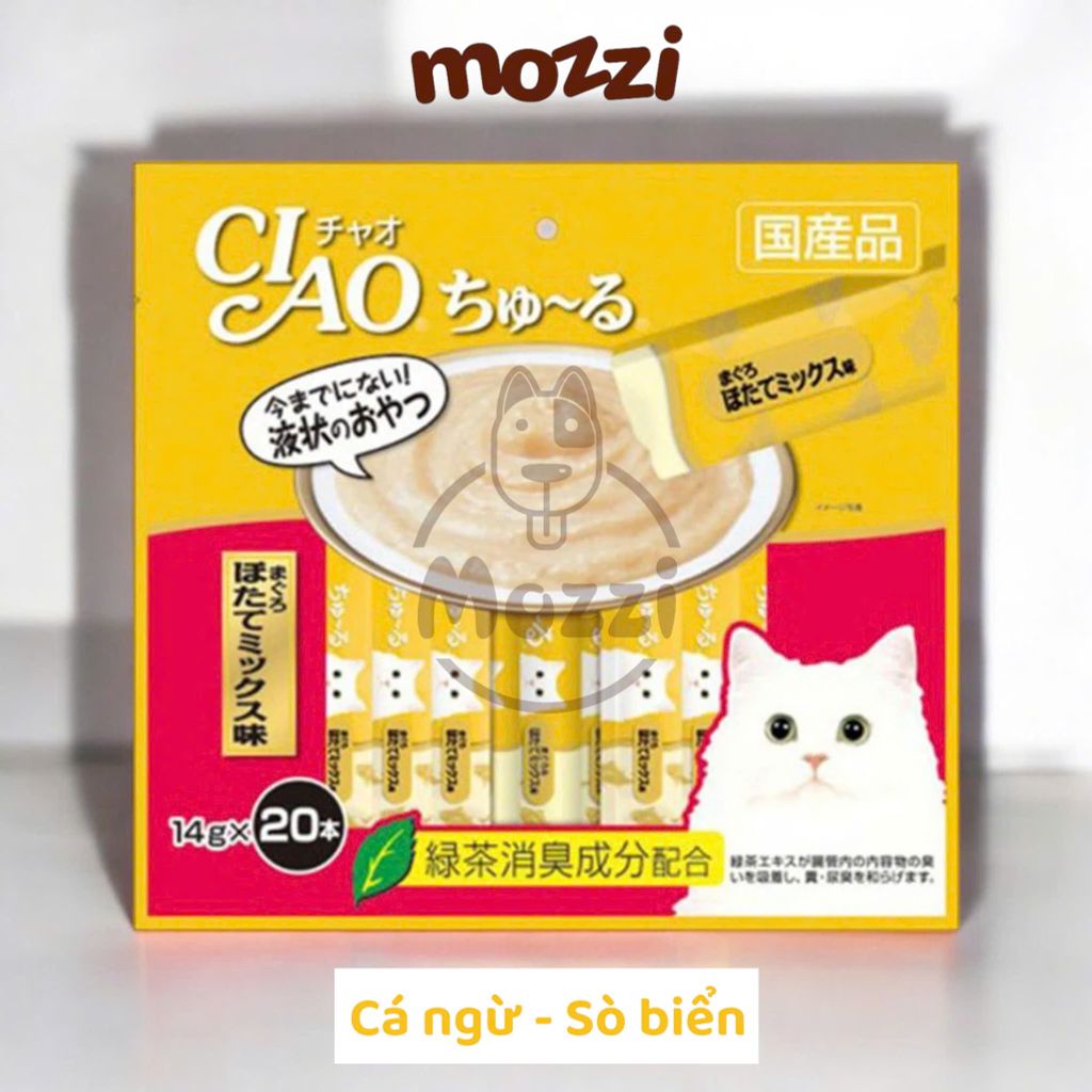 Súp thưởng cho mèo Ciao Gói 20 thanh đủ vị