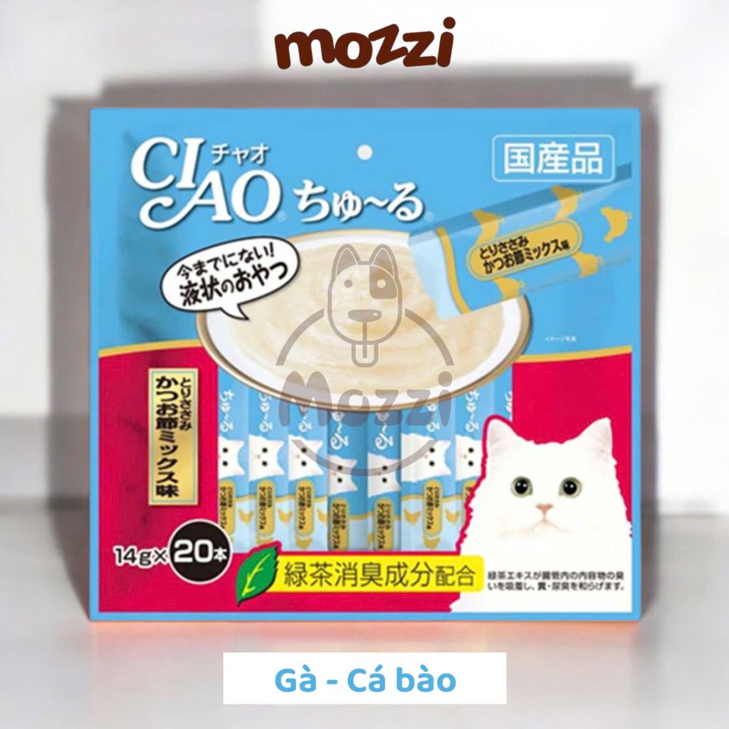 Súp thưởng cho mèo Ciao Gói 20 thanh đủ vị