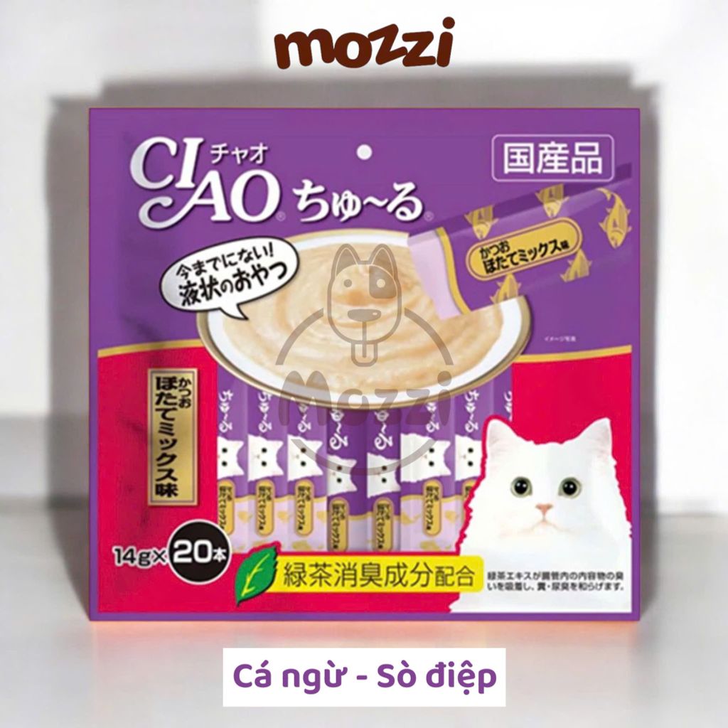 Súp thưởng cho mèo Ciao Gói 20 thanh đủ vị