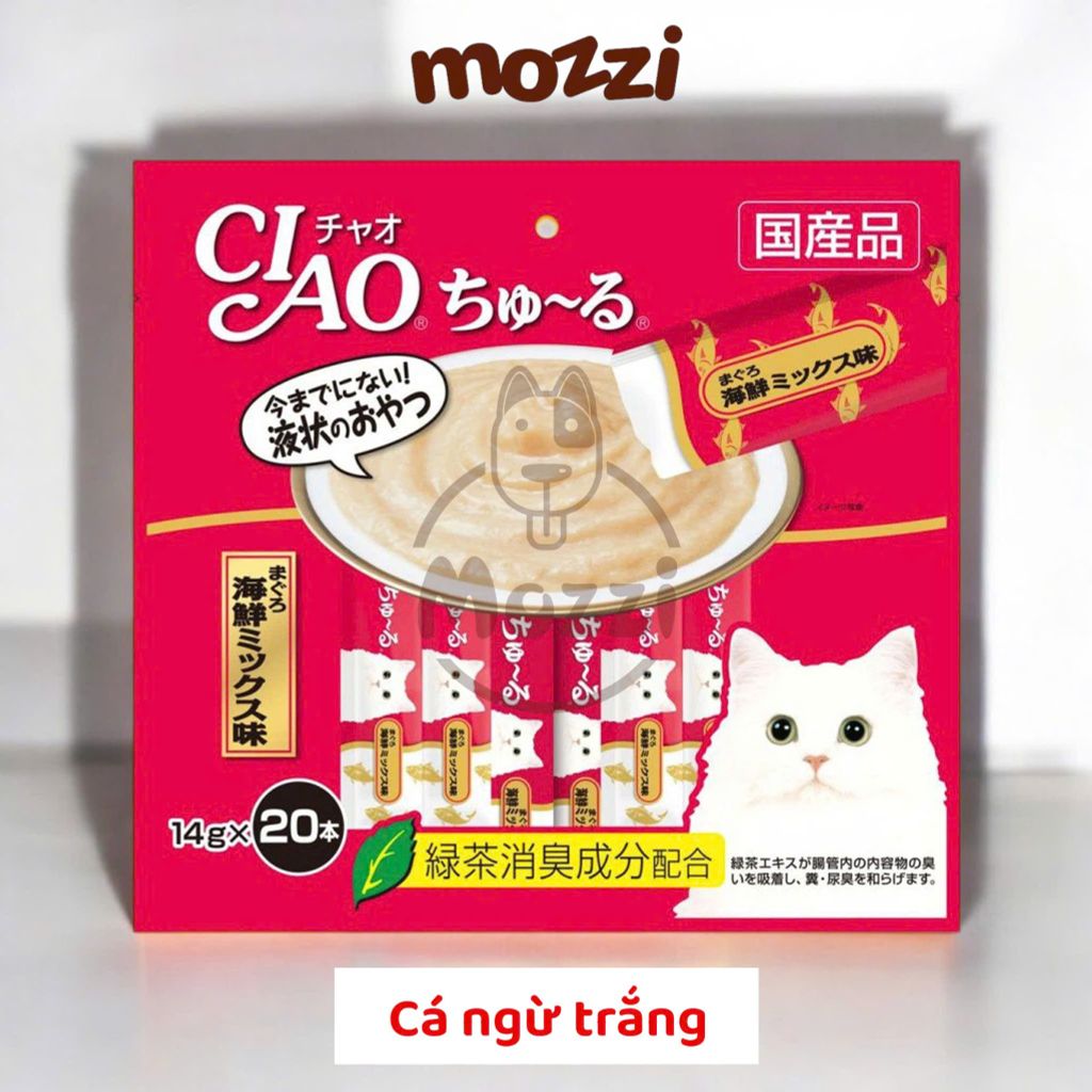 Súp thưởng cho mèo Ciao Gói 20 thanh đủ vị