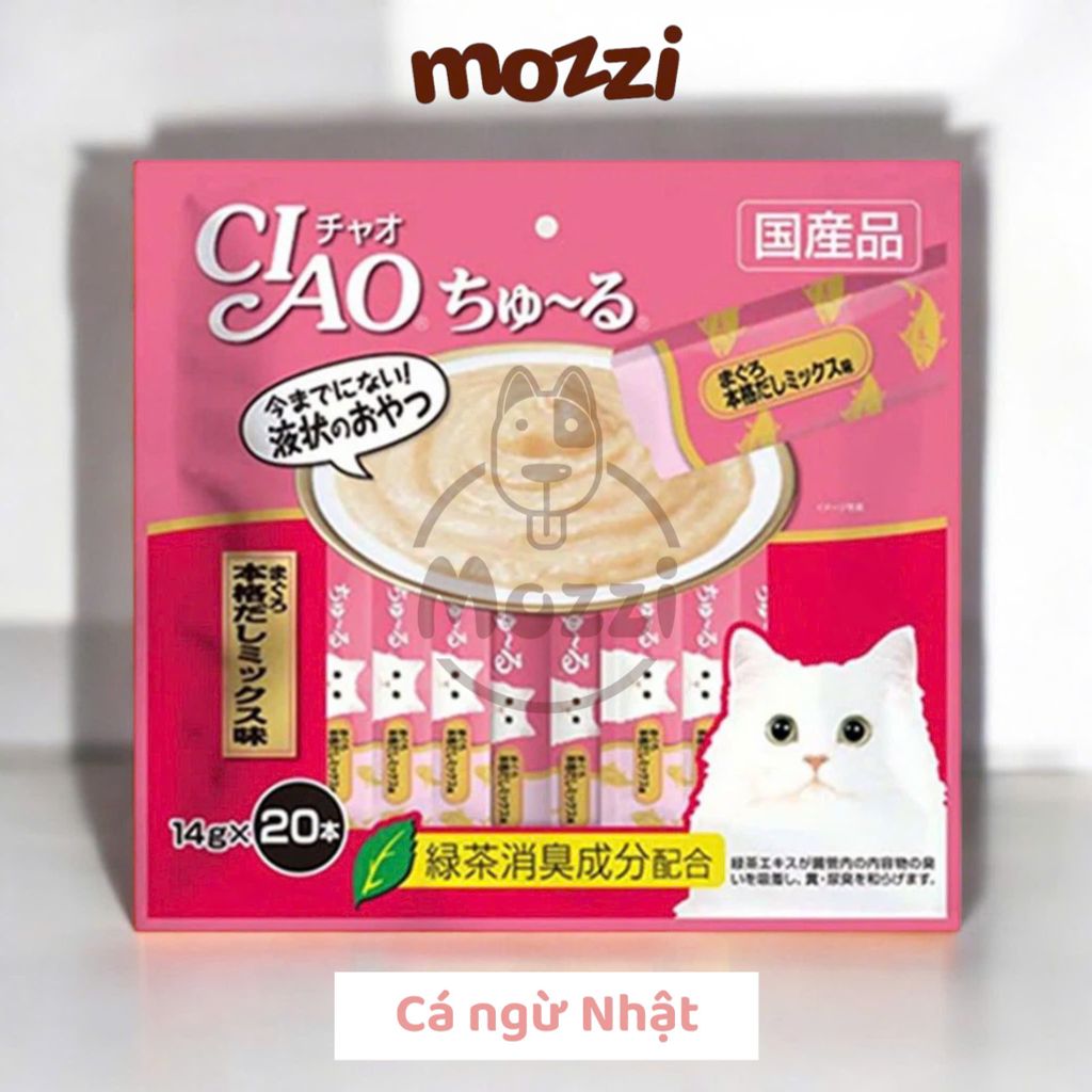 Súp thưởng cho mèo Ciao Gói 20 thanh đủ vị