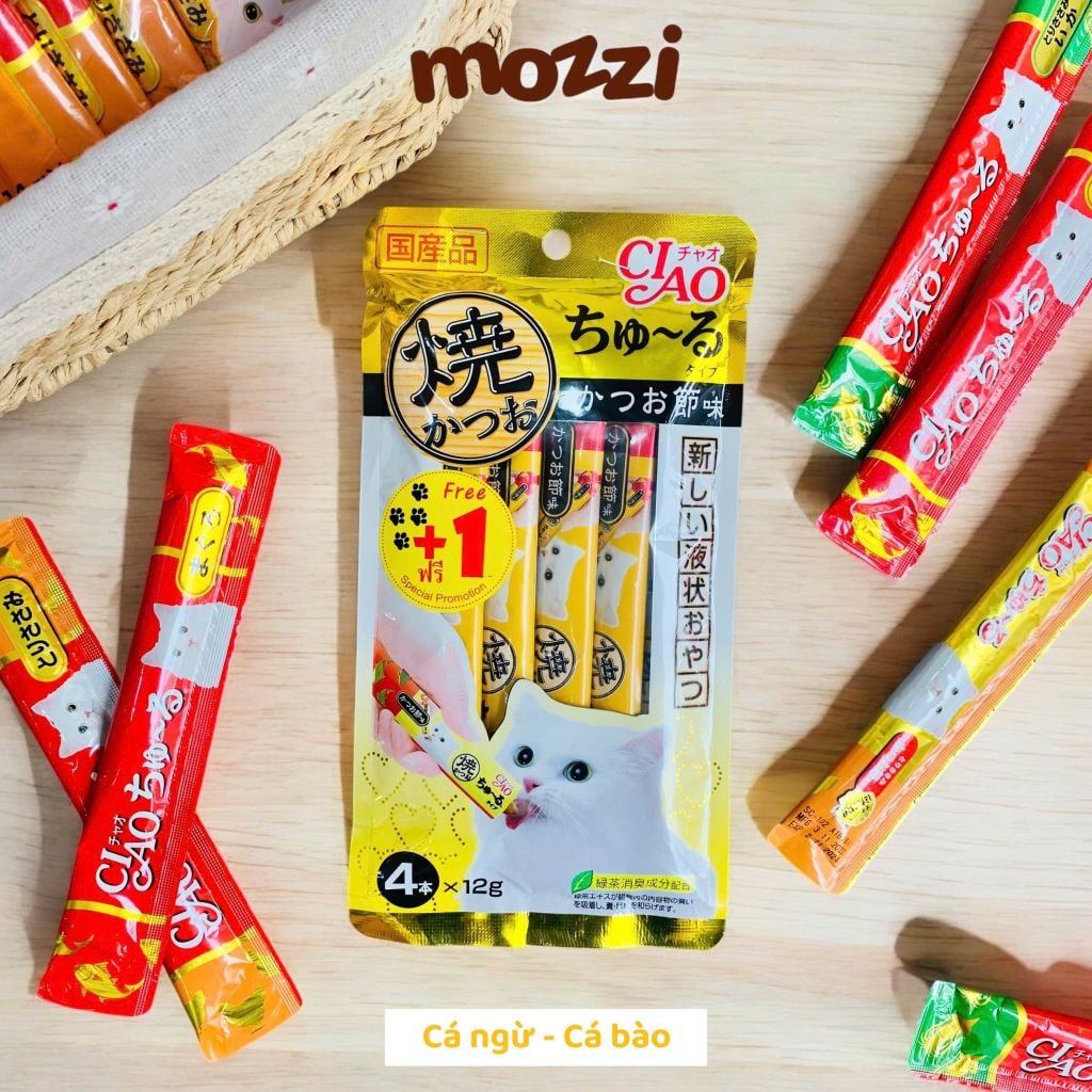Súp thưởng cho mèo Ciao gói 4 thanh đủ vị