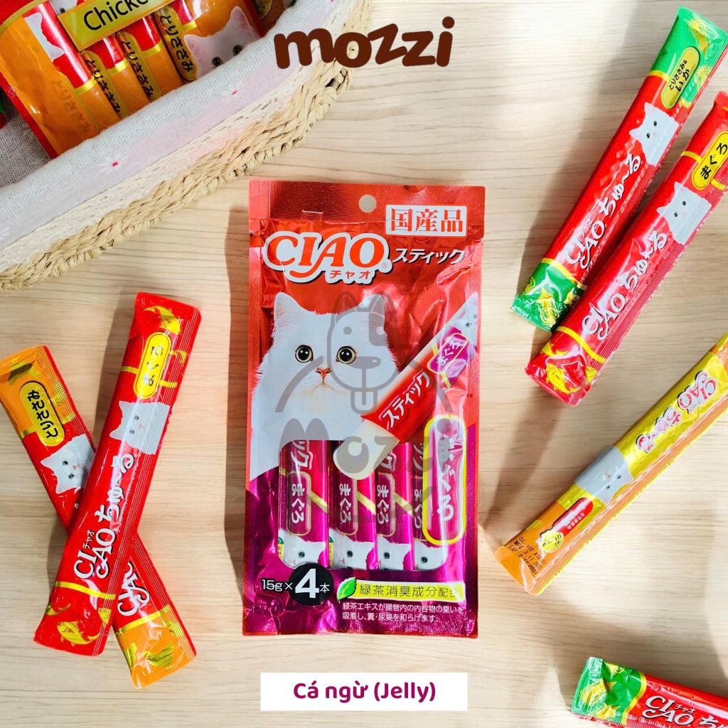 Súp thưởng cho mèo Ciao gói 4 thanh đủ vị