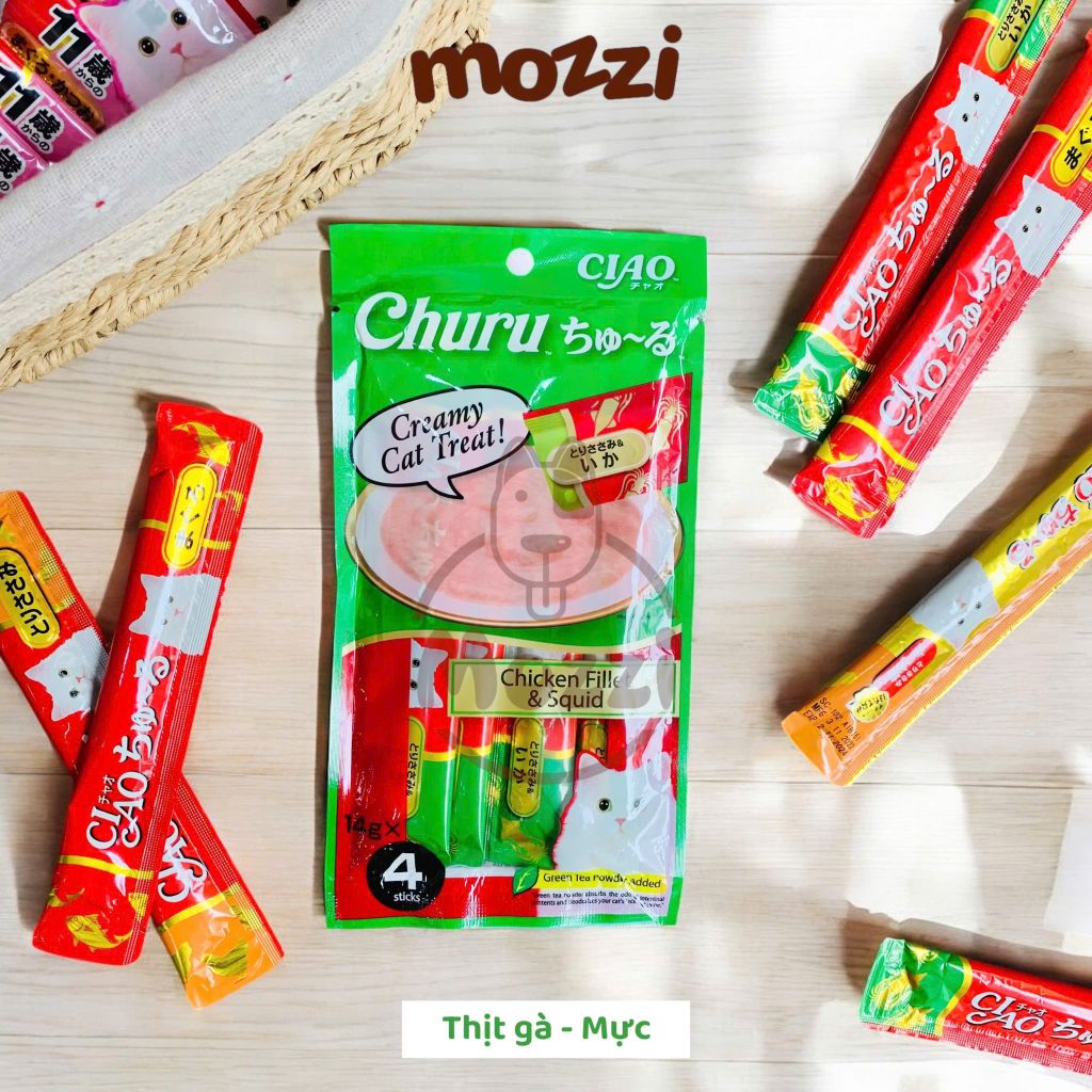 Súp thưởng cho mèo Ciao gói 4 thanh đủ vị