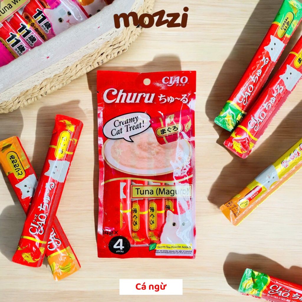 Súp thưởng cho mèo Ciao gói 4 thanh đủ vị