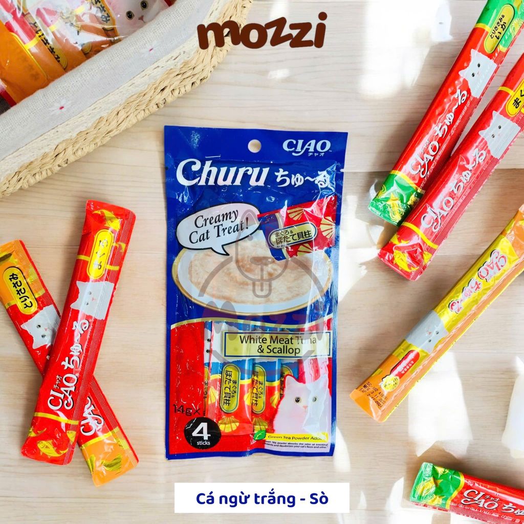 Súp thưởng cho mèo Ciao gói 4 thanh đủ vị