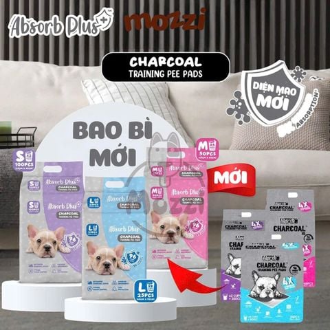  Tã lót chuồng chó mèo Absorb Plus than hoạt tính 96h của Mỹ 