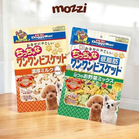 Snack cho chó Bánh quy DoggyMan vị sữa và rau củ