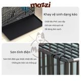  Chuồng sơn tĩnh điện loại 1 nan dày màu đen vân đá cho chó mèo 