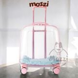  Vali kéo đựng chó mèo trong suốt lớn hình chữ nhật 45x33x46cm 