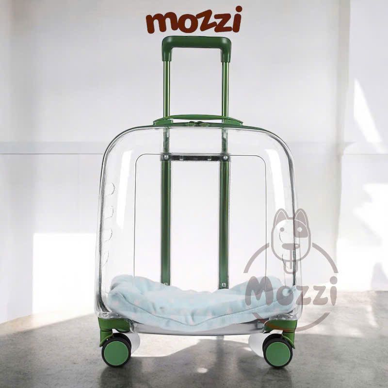 Vali kéo đựng chó mèo trong suốt lớn hình chữ nhật 45x33x46cm