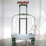  Vali kéo đựng chó mèo trong suốt lớn hình chữ nhật 45x33x46cm 