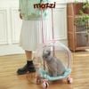 Vali kéo đựng chó mèo trong suốt lớn hình oval