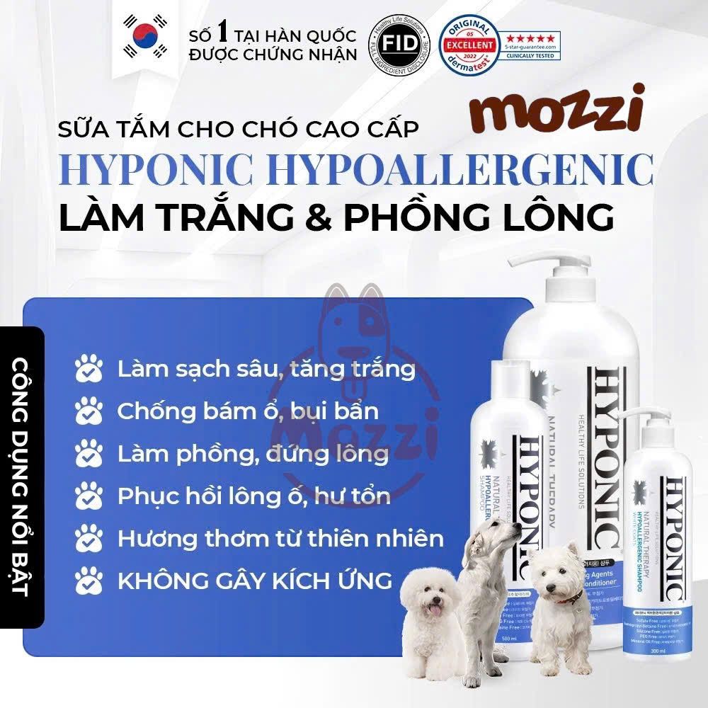 [ 50ml - 300ml - 500ml - 3.8L ] Sữa tắm HYPONIC dưỡng phồng lông cho chó mèo
