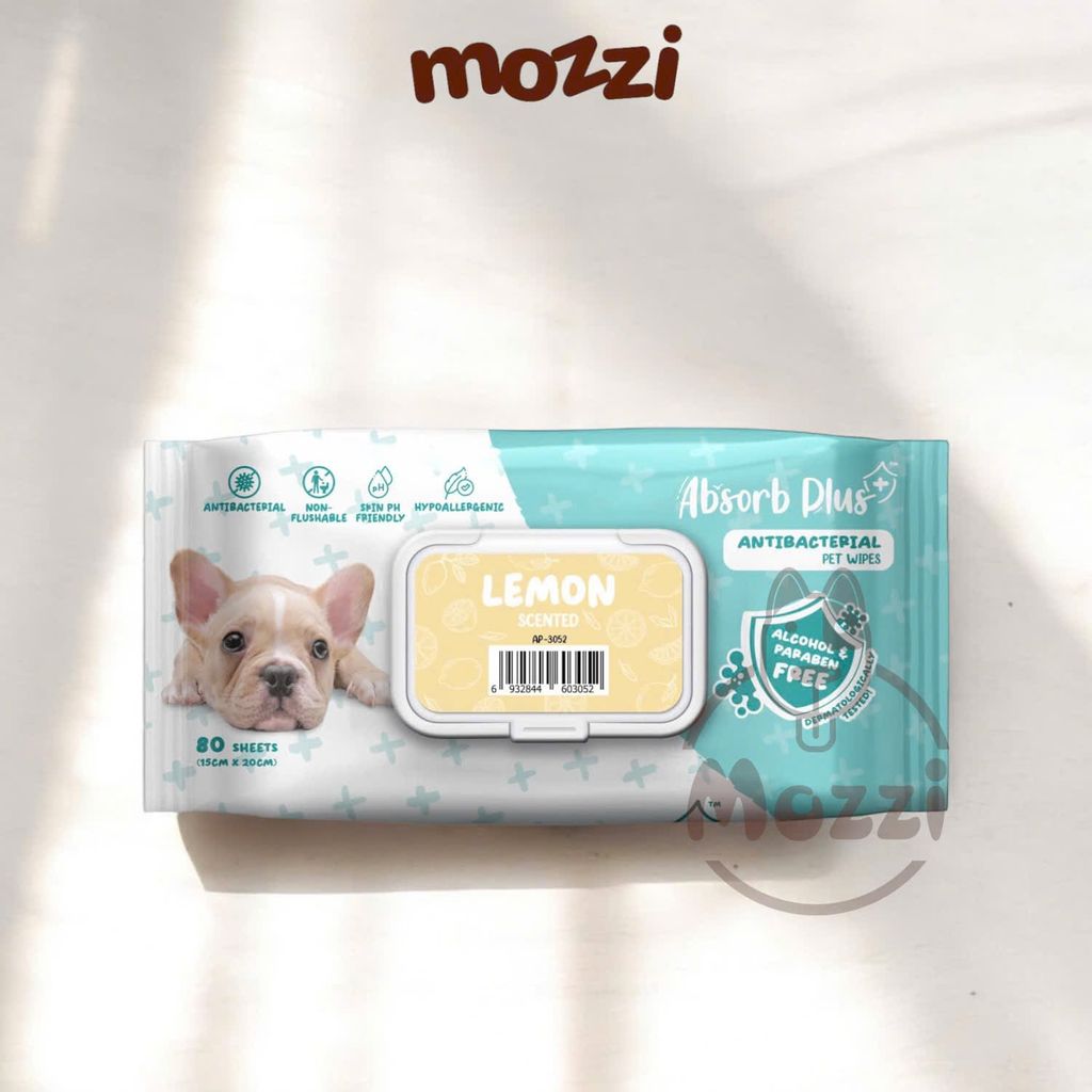 Khăn ướt cho chó mèo Kháng khuẩn trắng Absorb Antibacterial Absolute