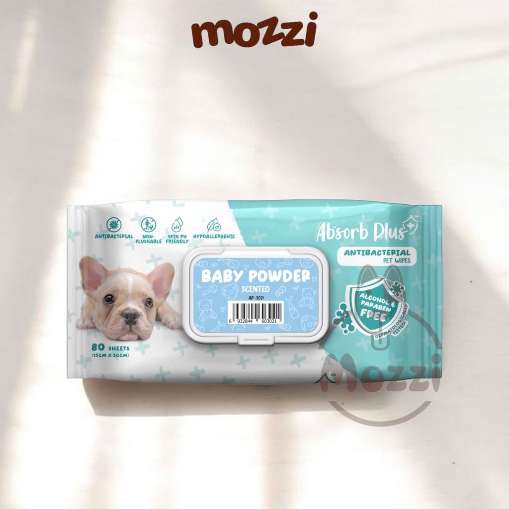 Khăn ướt cho chó mèo Kháng khuẩn trắng Absorb Antibacterial Absolute