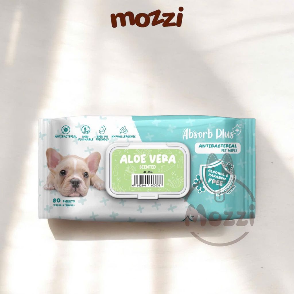 Khăn ướt cho chó mèo Kháng khuẩn trắng Absorb Antibacterial Absolute