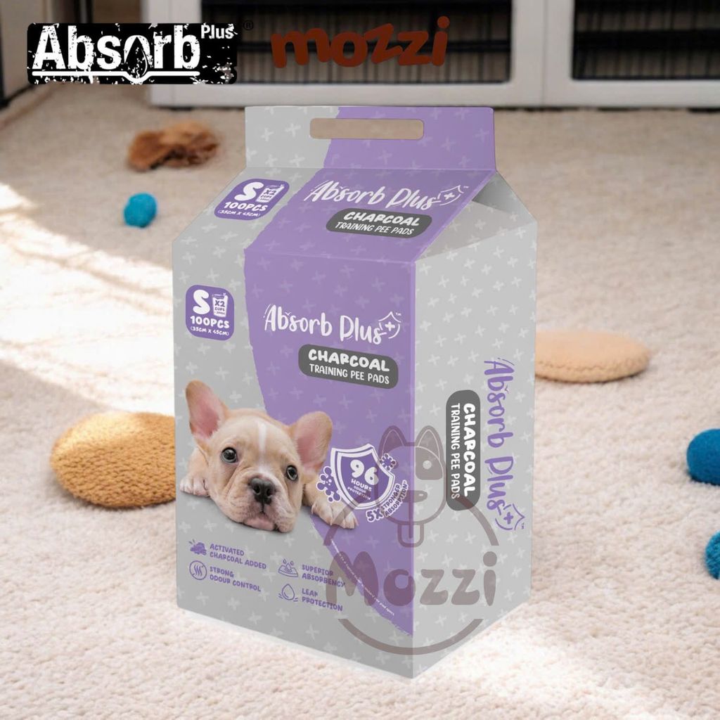 Tã lót chuồng chó mèo Absorb Plus than hoạt tính 96h của Mỹ