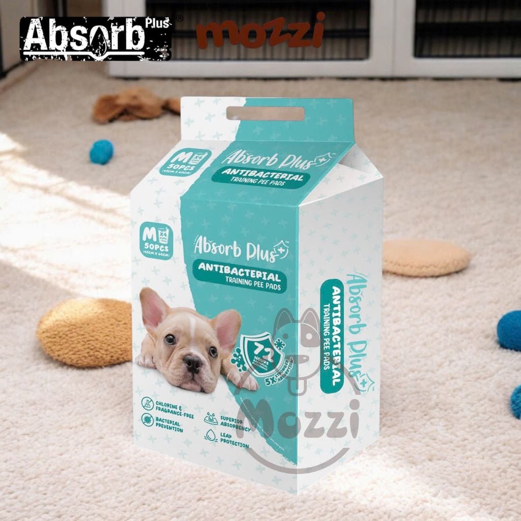 Tã lót chuồng chó mèo Absorb Plus trắng siêu thấm hút 72h của Mỹ