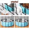 Chén bát ăn cho chó mèo inox gắn chuồng có thể tháo rời cao cấp