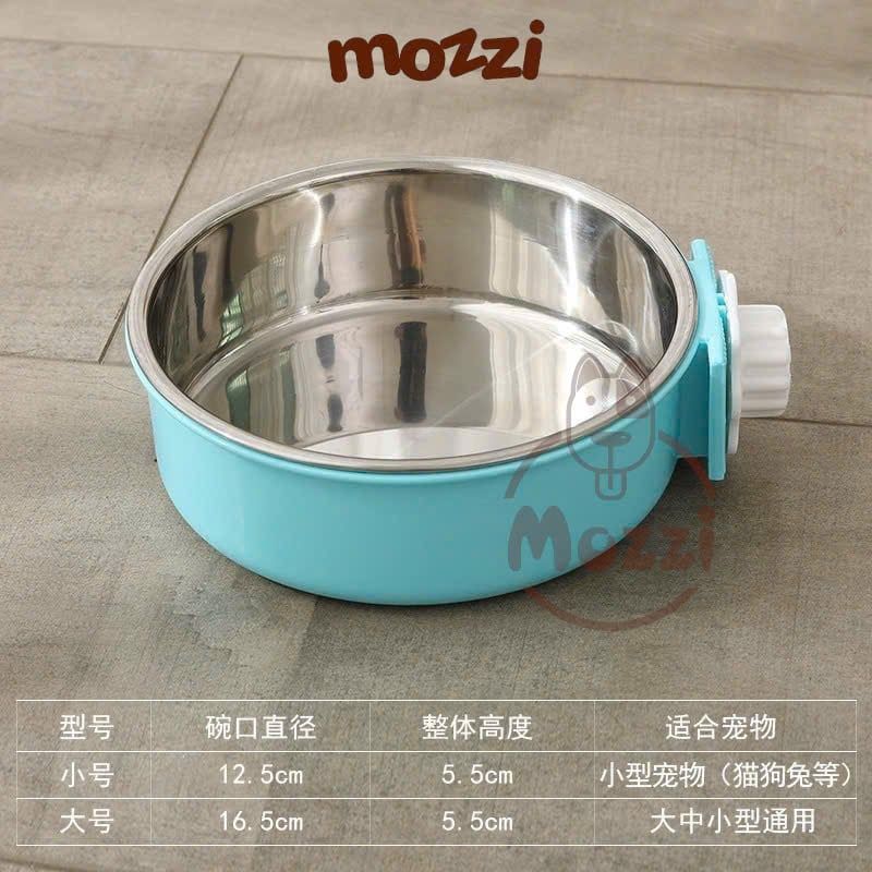 Chén bát ăn cho chó mèo inox gắn chuồng có thể tháo rời cao cấp