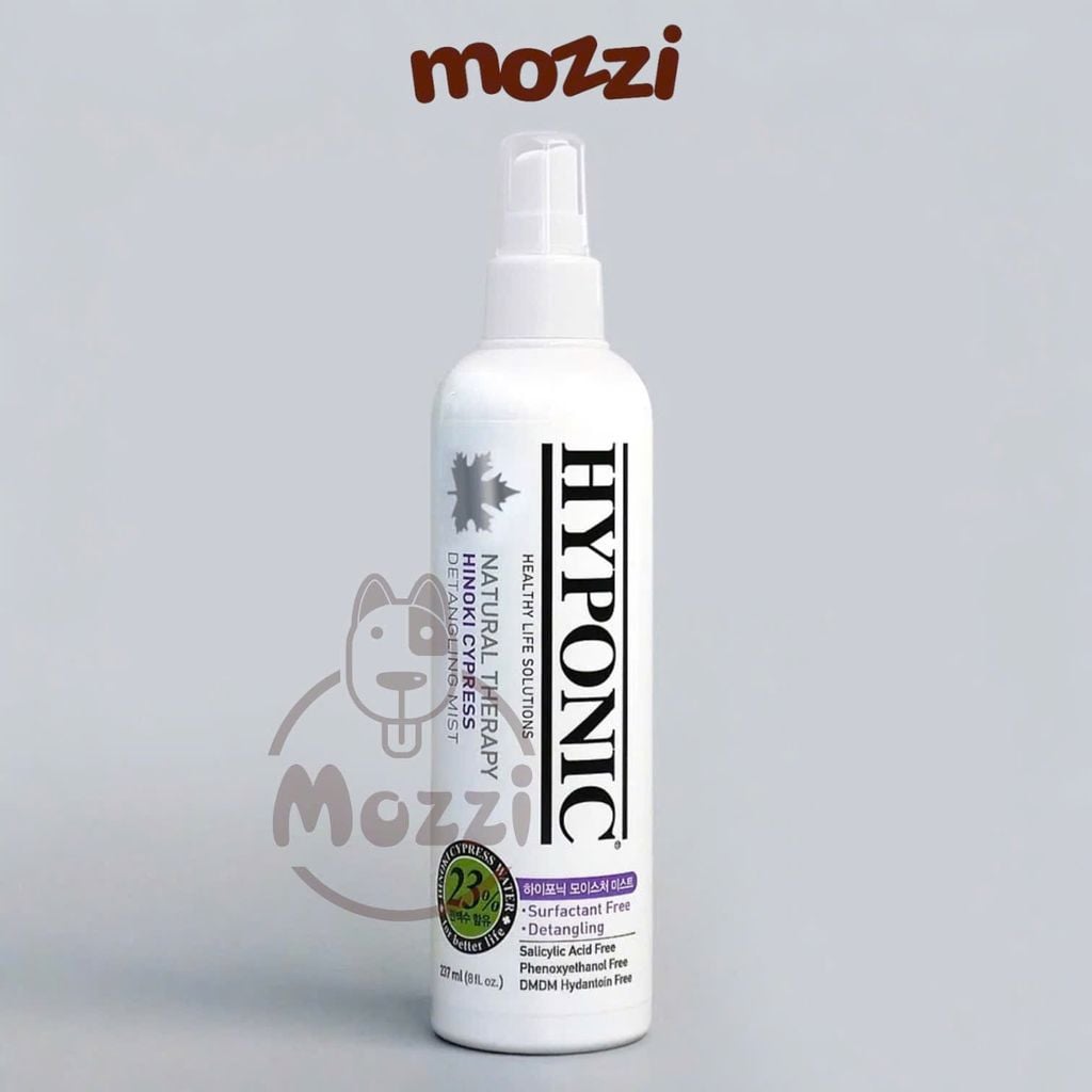 (Chai 55ml - 100ml - 237ml) Xịt thơm dưỡng lông HYPONIC cấp ẩm và gỡ rối lông cho chó mèo