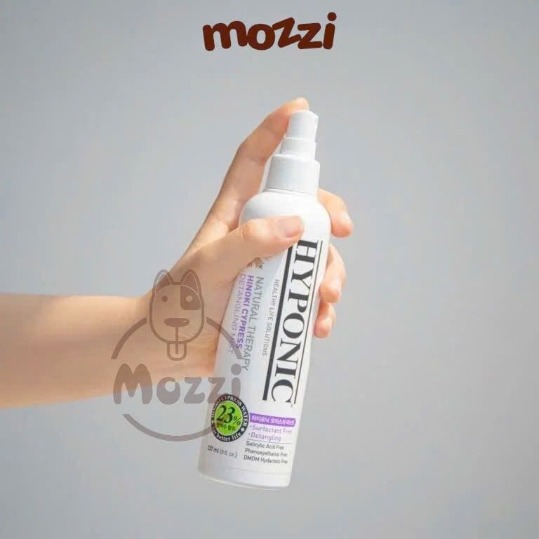 (Chai 55ml - 100ml - 237ml) Xịt thơm dưỡng lông HYPONIC cấp ẩm và gỡ rối lông cho chó mèo