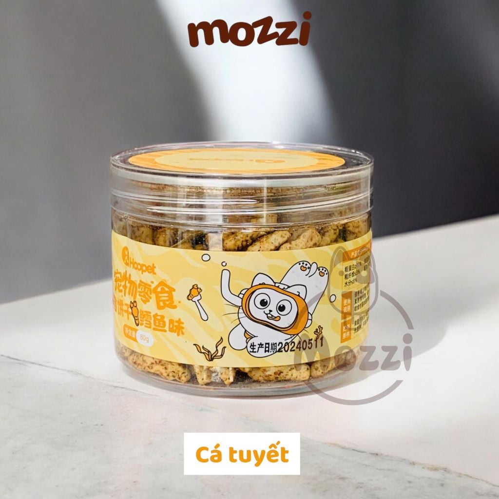 Snack cho mèo Bánh quy cá Catnip cỏ mèo QC