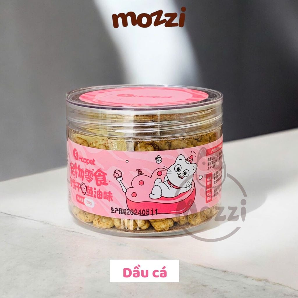 Snack cho mèo Bánh quy cá Catnip cỏ mèo QC