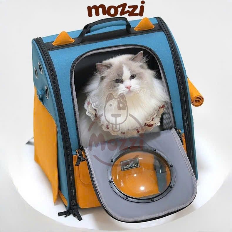Balo Túi đựng chó mèo Wakytu có khoang mở rộng - Ba lô