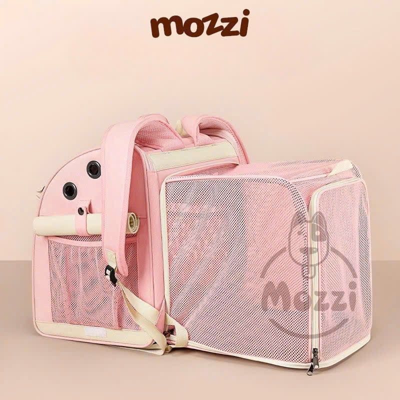 Balo Túi đựng chó mèo Wakytu có khoang mở rộng - Ba lô