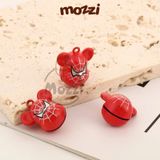  Lục lạc chuông hình thú gắn vòng cổ móc khóa 