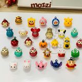  Lục lạc chuông hình thú gắn vòng cổ móc khóa 