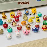  Lục lạc chuông hình thú gắn vòng cổ móc khóa 