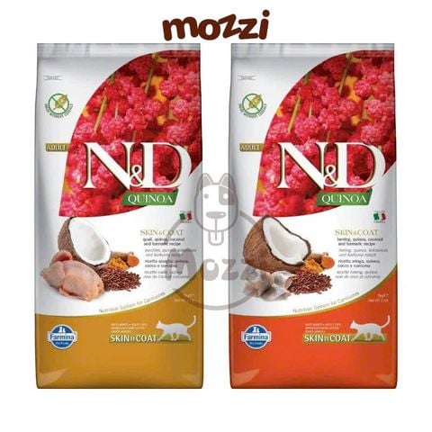  [1.5kg - 5kg] Thức ăn hạt N&D Farmina Quinoa Skin Coat cho mèo trưởng thành 